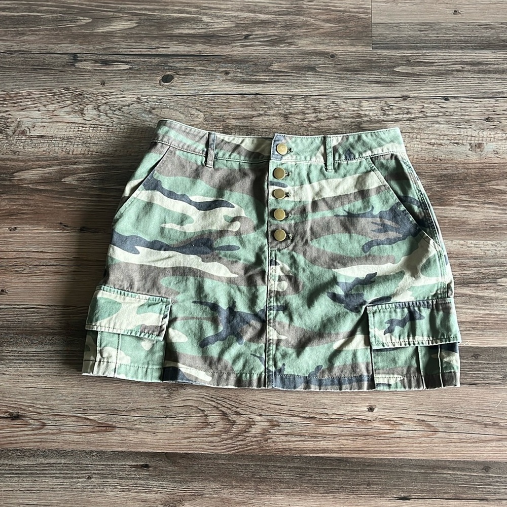 Camo jean mini skirt | Forever 21 | Size L